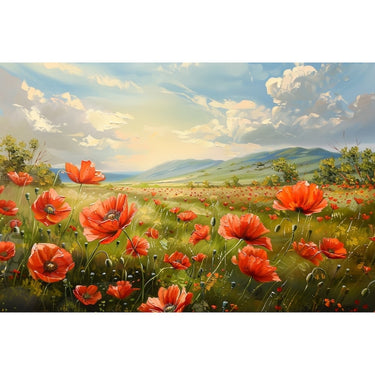 Poppies on Painting